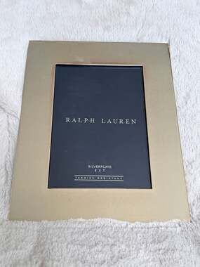 Ralph Lauren Silverplated 5x7 Tarnish Resistant Photo Frame